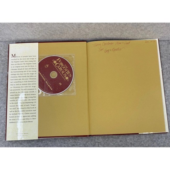 The Forgotten Carols A Christmas Miracle for Isaac and Eliza Hardcover With CD - Picture 7 of 9